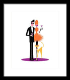 orange cocktail framed print