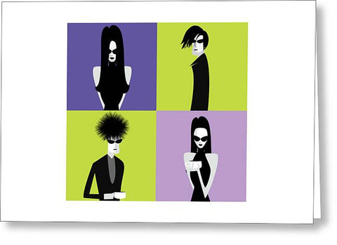 outsiders goth greeting card