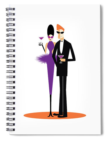 purple cocktail spiral notebook