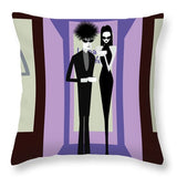 simply elegant goth throw pillow