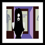 solo goth girl framed print
